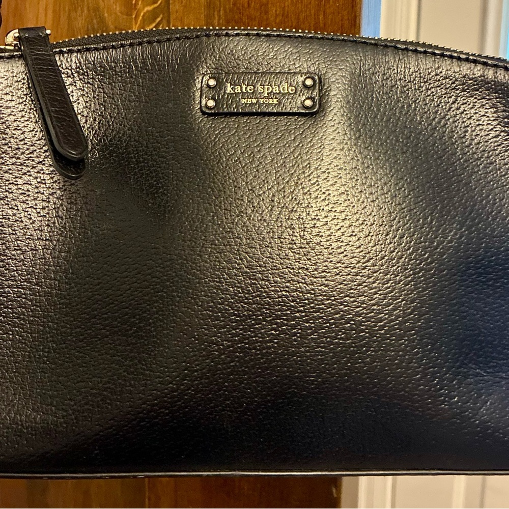 kate spade Black Pebbled Leather Crossbody Pouch